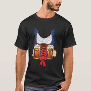 Dirndl Kostüm Deutsche Bayerische Oktoberfest Feie T-Shirt