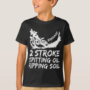 Dirt Bike 2 Stroke Spitzöl Motocross T-Shirt