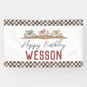 Dirt Bike Banner, Dirt Bike Party Zeichen Banner