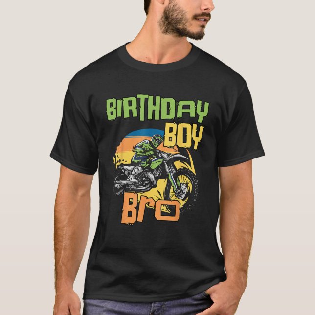 Dirt Bike Birthday Brother Party Motocross MX Birt T-Shirt (Vorderseite)