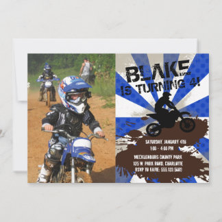 Dirt Bike Birthday Einladung