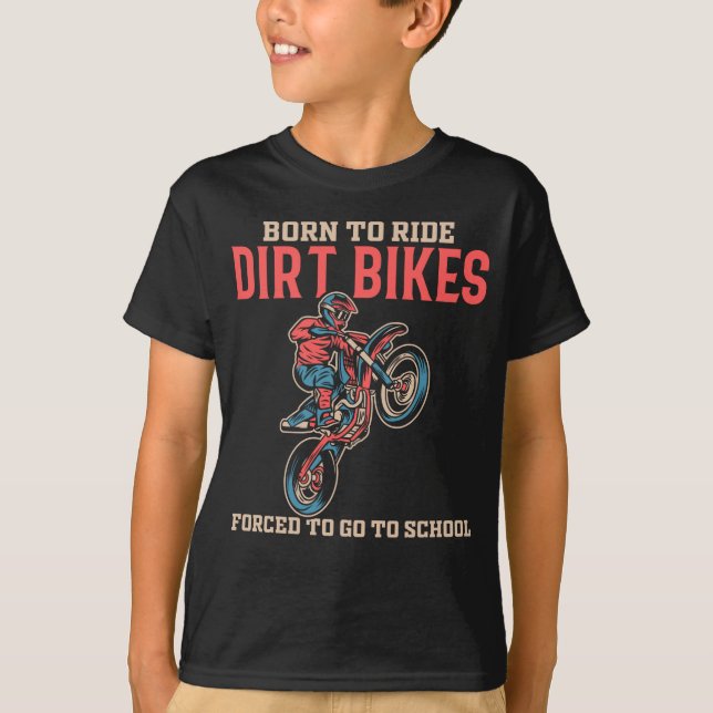 Dirt Bike Boy Motocross Lover T-Shirt (Vorderseite)