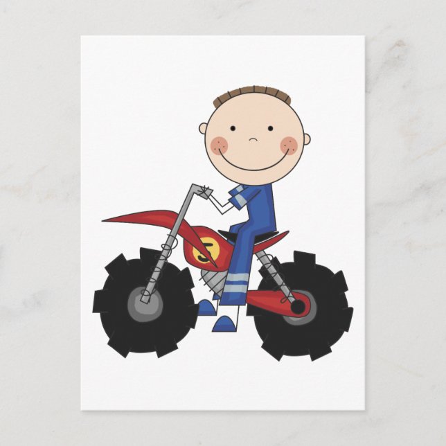 Dirt Bike - Boy Tshirts und Geschenke Postkarte (Vorderseite)