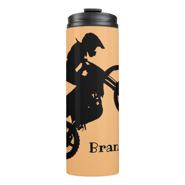 Dirt Bike Design Thermal Tumbler Thermosbecher (Vorderseite)