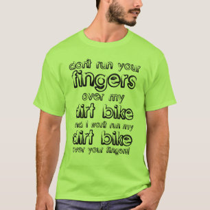 Dirt Bike Finger Motocross Lustiges T-Shirt