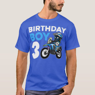 Dirt Bike Geburtstagsparty Motocross 3. Geschenk 3 T-Shirt