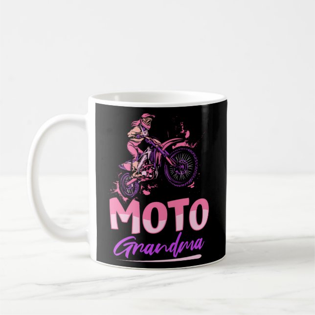 Dirt Bike Großmutter - Mx Supermoto Dirt Biking G Kaffeetasse (Links)