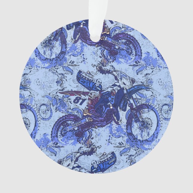 Dirt-Bike Heaven - Motocross Racers Ornament (Vorderseite)