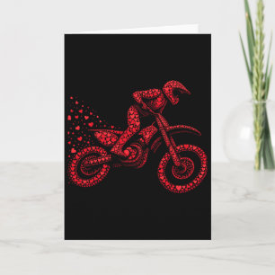 Dirt Bike Herz Biker Jungen Damen Valentinstag D Karte