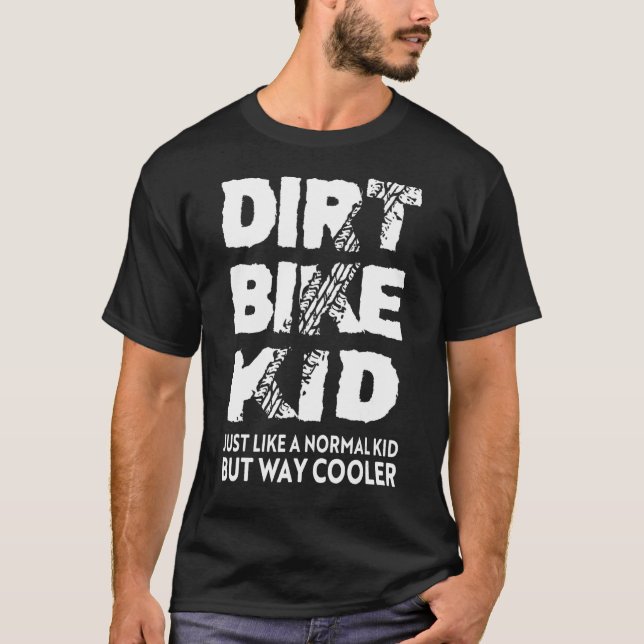 Dirt Bike Kid Motocross Racing Boys T-Shirt (Vorderseite)