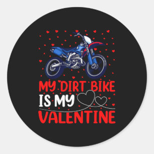 Dirt-Bike-Liebhaber Lustig Mein Dirt-Bike Ist Mein Runder Aufkleber