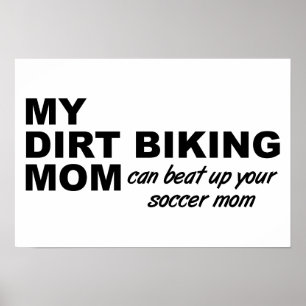 Dirt Bike Mama Funny Poster