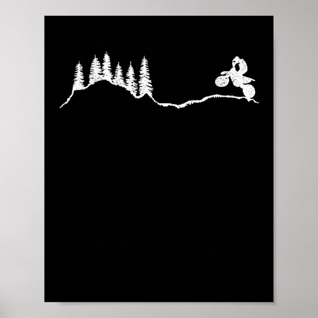 Dirt Bike Motocross Biker Funny Enduro Motorrad Poster (Vorne)