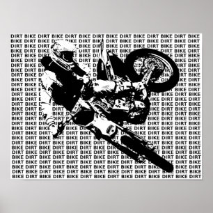 Dirt Bike Motocross Druck Poster