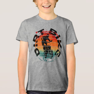 Dirt-Bike-Motocross-Fahrer Tri-Blend Shirt