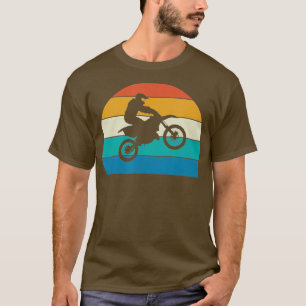 Dirt Bike Motocross Geschenk Retro Vintag T-Shirt