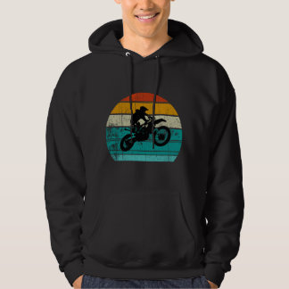 Dirt Bike Motocross Motorrad Vintage Retro Jungen  Hoodie