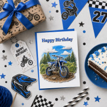Dirt Bike Motocross Rennen Alles Gute zum Geburts