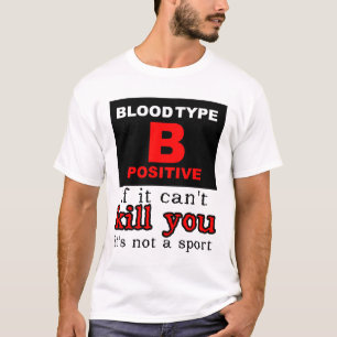 Dirt Bike Motocross T-Shirt - Blutgruppe B positiv