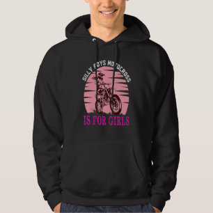 Dirt Bike Motorbike Racing Motocross Girl Zitat 1 Hoodie
