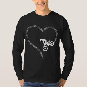 Dirt Bike Motorcross MX Rider Vintage Girl del Mal T-Shirt