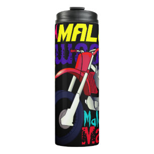 Dirt Bike Motorrad Name Typografie Benutzerdefinie Thermosbecher