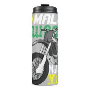 Dirt Bike Motorrad Name Typografie Benutzerdefinie Thermosbecher