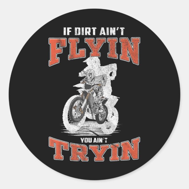 Dirt Bike Motorrad Supercross MX Motocross Runder Aufkleber (Vorderseite)