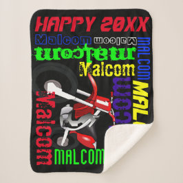 Dirt Bike Motorradbezeichnung Typografie benutzerd Sherpadecke