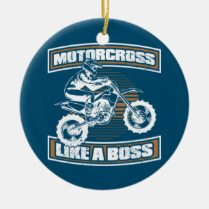 Dirt Bike MX Motocross Supercross Keramik Ornament