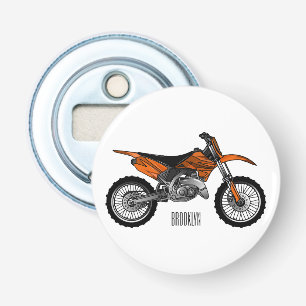 Dirt bike off-road motorcycle / motocross cartoon flaschenöffner