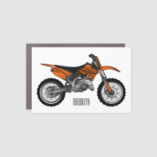 Dirt bike off-road motorrad / motocross-Cartoon Auto Magnet