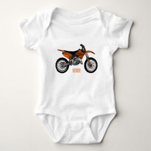 Dirt bike off-road motorrad / motocross-Cartoon Baby Strampler