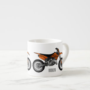 Dirt bike off-road motorrad / motocross-Cartoon Espressotasse