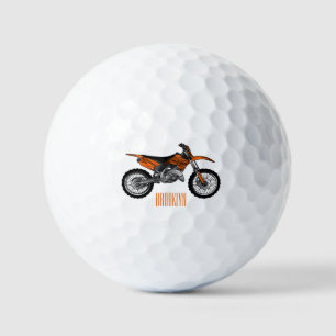 Dirt bike off-road motorrad / motocross-Cartoon Golfball