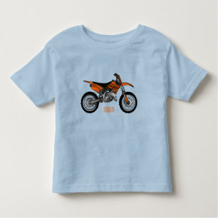 Dirt bike off-road motorrad / motocross-Cartoon Kleinkind T-shirt