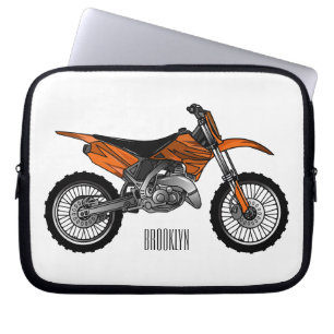 Dirt bike off-road motorrad / motocross-Cartoon Laptopschutzhülle