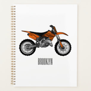 Dirt bike off-road motorrad / motocross-Cartoon Planer