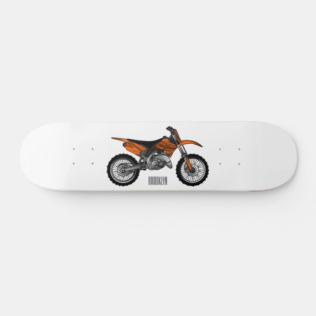 Dirt bike off-road motorrad / motocross-Cartoon Skateboard (Horizontal)
