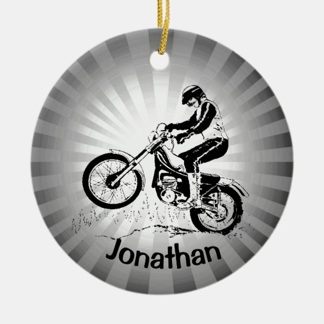 Dirt Bike Ornament (Vorne)