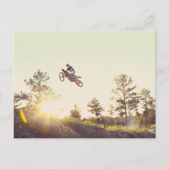 Dirt Bike Postkarte (Vorderseite)
