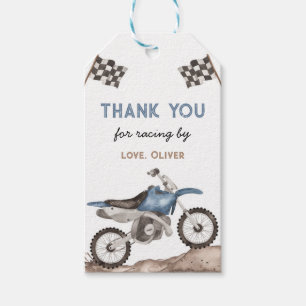 Dirt Bike, Racing Bike, Motocross Geschenkmarke Geschenkanhänger