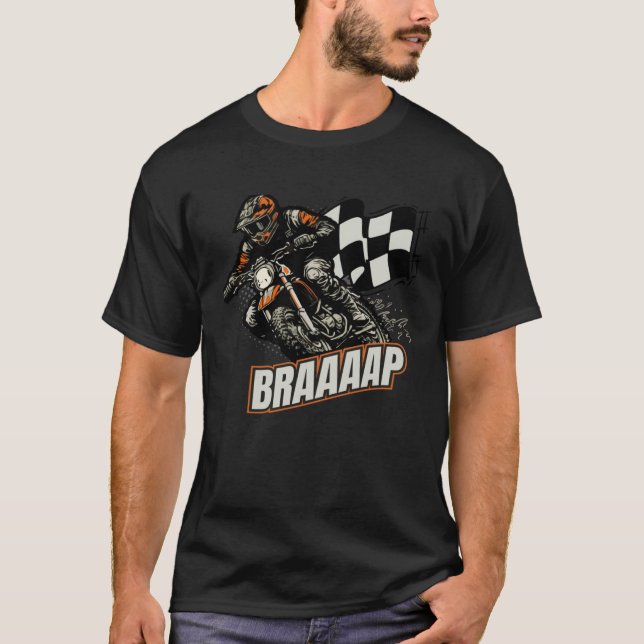 Dirt Bike Racing Motorsport Motorbike Racer Biker  T-Shirt (Vorderseite)