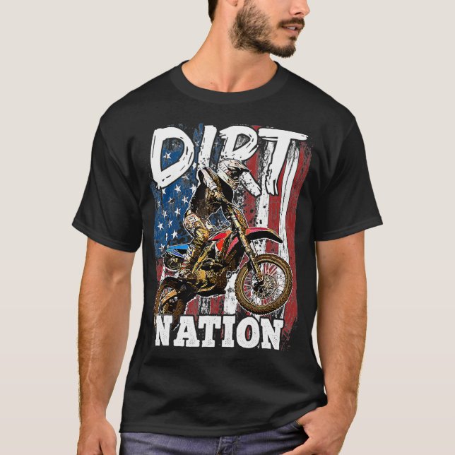 Dirt Bike Racing OffRoad Motocross Racing als Gesc T-Shirt (Vorderseite)