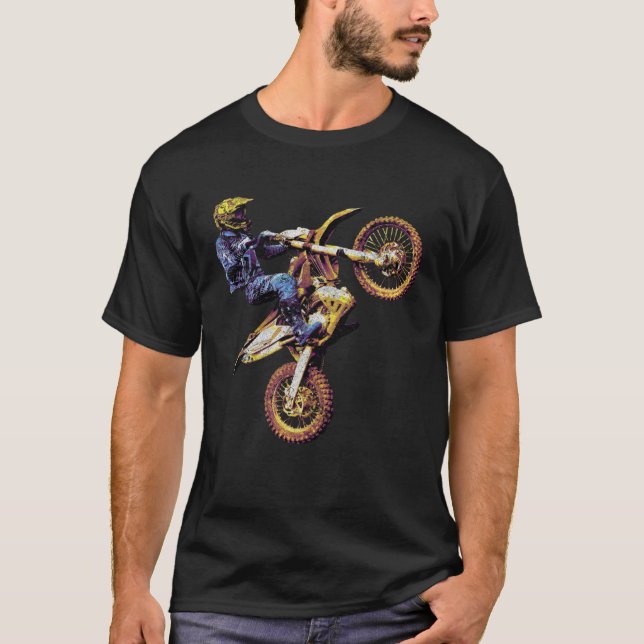 Dirt Bike Rider Enduro Motocross Racing T-Shirt (Vorderseite)