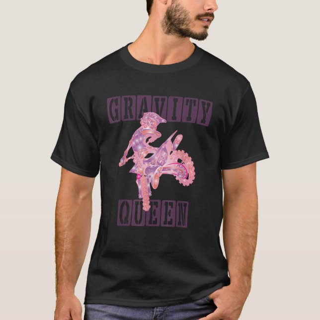 Dirt Bike Rider Gravity Check Motocross Gravity Qu T-Shirt (Vorderseite)