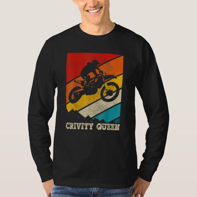 Dirt Bike Rider Gravity Karo Motocross Gravity Qu T-Shirt (Vorderseite)