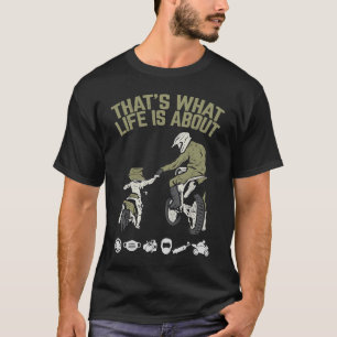 Dirt Bike Rider Motocross für Men Fathed Day T-Shirt