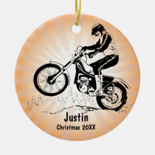 Dirt Bike Rider Ornament