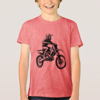 Dirt Bike Rider Tri-Blend Shirt